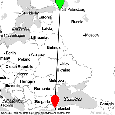 St Petersburg (LED) - Esenyurt (IST) Cheap Flight Tickets Price Calendar 2021