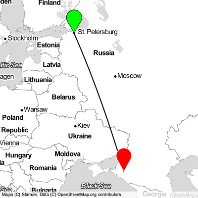 St Petersburg (LED) - Krasnodar (KRR) Cheap Flight Tickets Price Calendar 2021