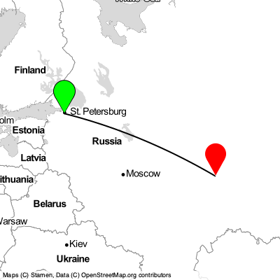 St Petersburg (LED) - Kazan (KZN) Cheap Flight Tickets Price Calendar 2021