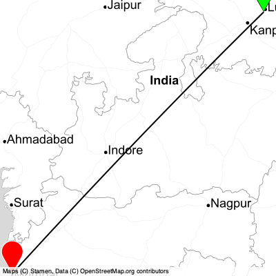 Lucknow (LKO) - Mumbai (BOM) Cheap Flight Tickets Price Calendar 2021