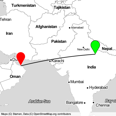 Lucknow (LKO) - Muscat (MCT) Cheap Flight Tickets Price Calendar 2021