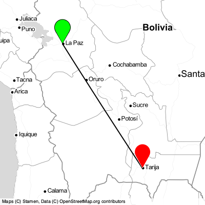El Alto (LPB) - Tarija (TJA) Cheap Flight Tickets Price Calendar 2021