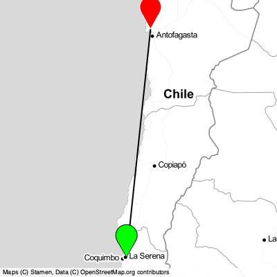 La Serena (LSC) - Iquique (ANF) Cheap Flight Tickets Price Calendar 2021