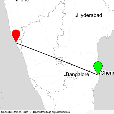Chennai (MAA) - Panaji (GOI) Cheap Flight Tickets Price Calendar 2021