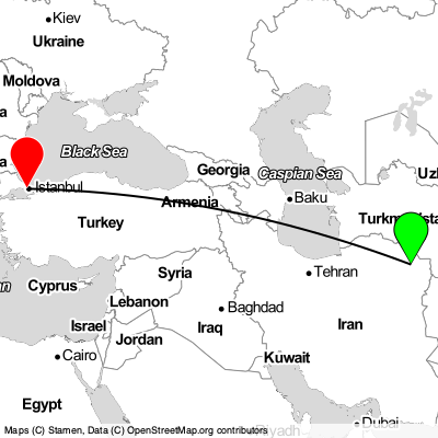 Mashhad (MHD) - Esenyurt (IST) Cheap Flight Tickets Price Calendar 2021
