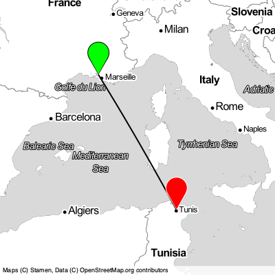 Marseille (MRS) - Ariana (TUN) Cheap Flight Tickets Price Calendar 2021
