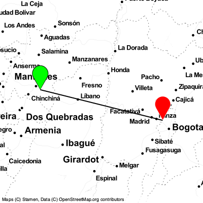 Manizales (MZL) - Bogota (BOG) Cheap Flight Tickets Price Calendar 2021