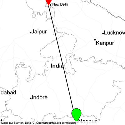 Nagpur (NAG) - Gurugram (DEL) Cheap Flight Tickets Price Calendar 2021