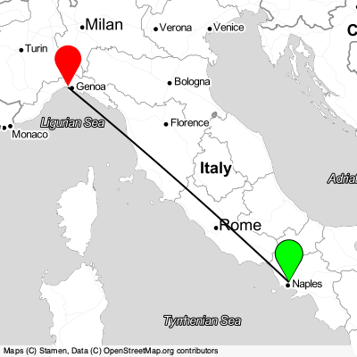 Naples (NAP) - Genoa (GOA) Cheap Flight Tickets Price Calendar 2021