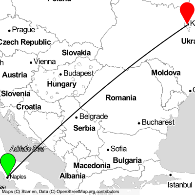 Naples (NAP) - Kyiv (IEV) Cheap Flight Tickets Price Calendar 2021