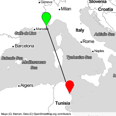 Nice (NCE) - Sahline (MIR) Cheap Flight Tickets Price Calendar 2021