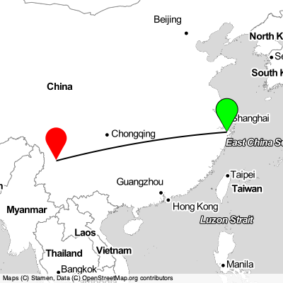 Ningbo (NGB) - Kunming (LJG) Cheap Flight Tickets Price Calendar 2021