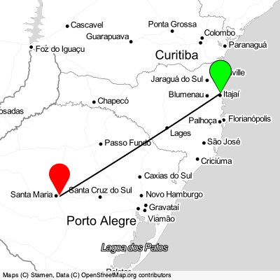 Itajaí (NVT) - Santa Maria (RIA) Cheap Flight Tickets Price Calendar 2021
