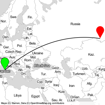 Olbia (OLB) - Omsk (OMS) Cheap Flight Tickets Price Calendar 2021