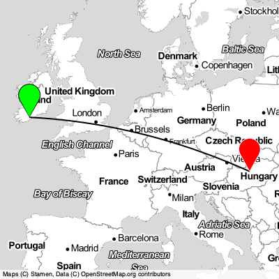 Douglas (ORK) - Budapest (BUD) Cheap Flight Tickets Price Calendar 2021
