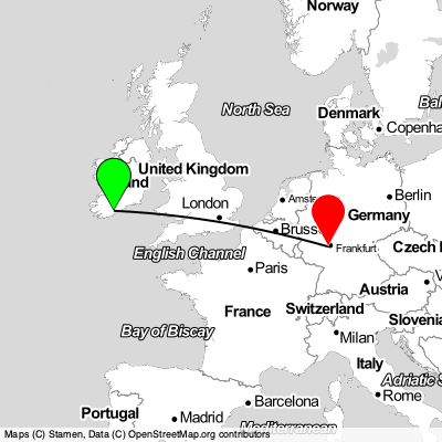 Douglas (ORK) - Frankfurt (FRA) Cheap Flight Tickets Price Calendar 2021