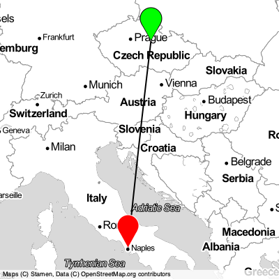 Pardubice (PED) - Naples (NAP) Cheap Flight Tickets Price Calendar 2021