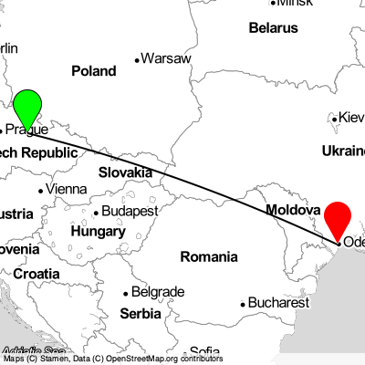 Pardubice (PED) - Odesa (ODS) Cheap Flight Tickets Price Calendar 2021