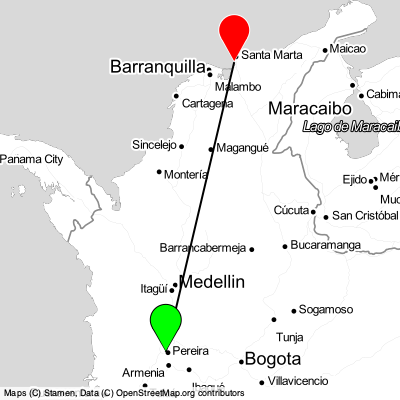 Pereira (PEI) - Santa Marta (SMR) Cheap Flight Tickets Price Calendar 2021