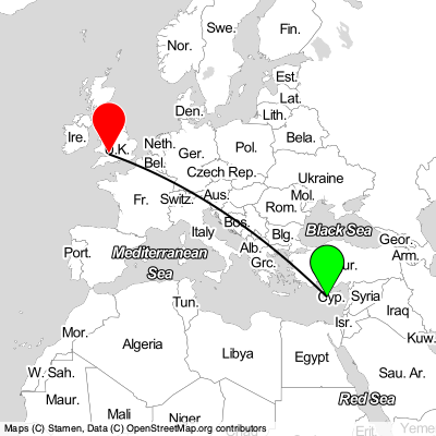 Paphos (PFO) - Bristol (BRS) Cheap Flight Tickets Price Calendar 2021
