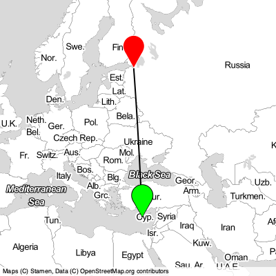 Paphos (PFO) - St Petersburg (LED) Cheap Flight Tickets Price Calendar 2021