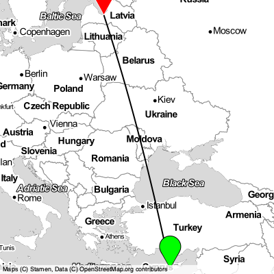 Paphos (PFO) - Riga (RIX) Cheap Flight Tickets Price Calendar 2021