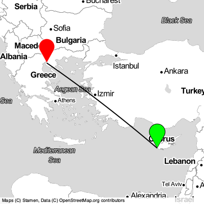 Paphos (PFO) - Thessaloniki (SKG) Cheap Flight Tickets Price Calendar 2021