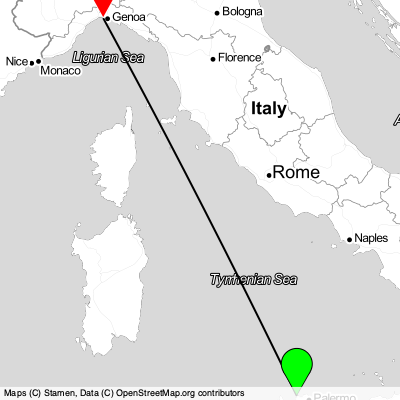 Palermo (PMO) - Genoa (GOA) Cheap Flight Tickets Price Calendar 2021