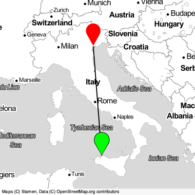 Palermo (PMO) - Venice (VCE) Cheap Flight Tickets Price Calendar 2021