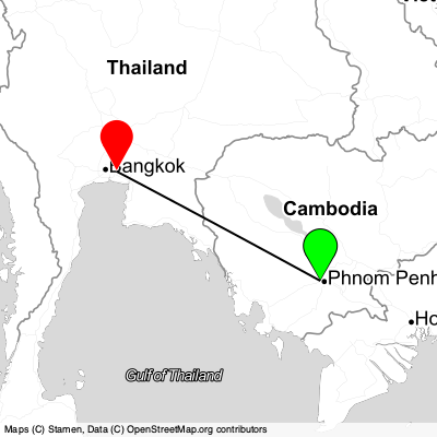 Phnom Penh (PNH) - Samut Prakan (BKK) Cheap Flight Tickets Price Calendar 2021