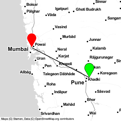 Pune (PNQ) - Mumbai (BOM) Cheap Flight Tickets Price Calendar 2021