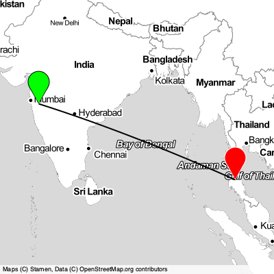 Pune (PNQ) - Surat Thani (URT) Cheap Flight Tickets Price Calendar 2021