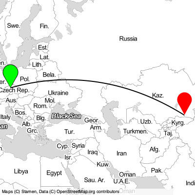 Kladno (PRG) - Almaty (ALA) Cheap Flight Tickets Price Calendar 2021