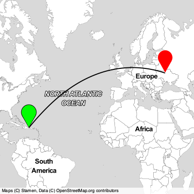 Punta Cana (PUJ) - Kyiv (IEV) Cheap Flight Tickets Price Calendar 2021