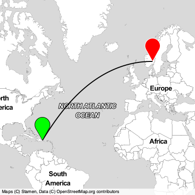 Punta Cana (PUJ) - Jessheim (OSL) Cheap Flight Tickets Price Calendar 2021