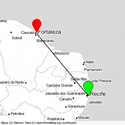 Recife (REC) - Fortaleza (FOR) Cheap Flight Tickets Price Calendar 2021