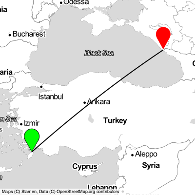 Rhodes (RHO) - Sochi (AER) Cheap Flight Tickets Price Calendar 2021
