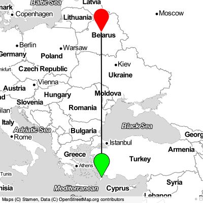 Rhodes (RHO) - Minsk (MSQ) Cheap Flight Tickets Price Calendar 2021