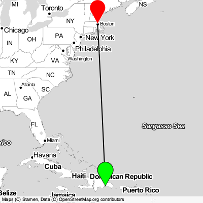 Boca Chica (SDQ) - Boston (BOS) Cheap Flight Tickets Price Calendar 2021