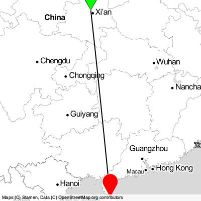 Xi'an (SIA) - Haikou (HAK) Cheap Flight Tickets Price Calendar 2021