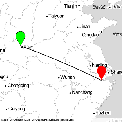 Xi'an (SIA) - Hangzhou (HGH) Cheap Flight Tickets Price Calendar 2021