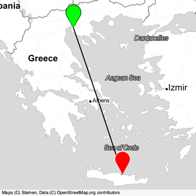Thessaloniki (SKG) - Heraklion (HER) Cheap Flight Tickets Price Calendar 2021