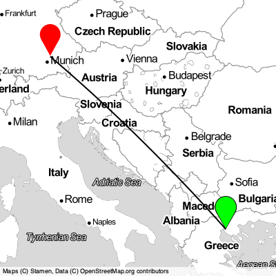Thessaloniki (SKG) - Munich (MUC) Cheap Flight Tickets Price Calendar 2021