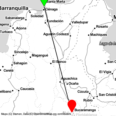 Santa Marta (SMR) - Bucaramanga (BGA) Cheap Flight Tickets Price Calendar 2021