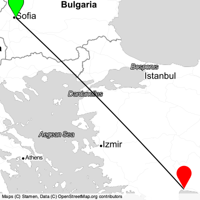 Sofia (SOF) - Antalya (AYT) Cheap Flight Tickets Price Calendar 2021