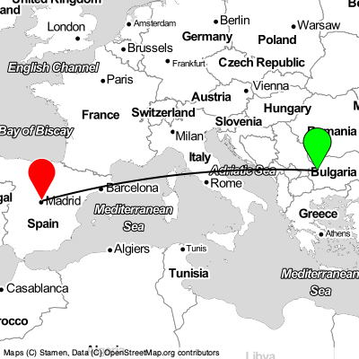 Sofia (SOF) - Coslada (MAD) Cheap Flight Tickets Price Calendar 2021