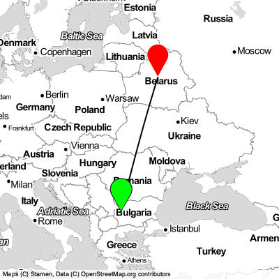 Sofia (SOF) - Minsk (MSQ) Cheap Flight Tickets Price Calendar 2021