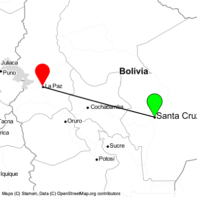 Santa Cruz (SRZ) - El Alto (LPB) Cheap Flight Tickets Price Calendar 2021