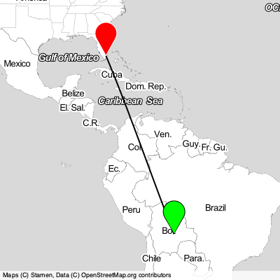 Santa Cruz (SRZ) - Hialeah (MIA) Cheap Flight Tickets Price Calendar 2021