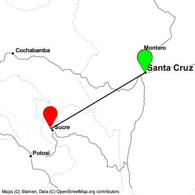 Santa Cruz (SRZ) - Sucre (SRE) Cheap Flight Tickets Price Calendar 2021